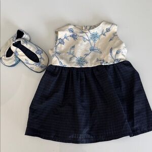 Doll dress & matching shoes